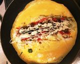 お好み焼き風卵巻き！作り方3写真