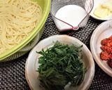 夏に！【明太ガーリックのスタミナパスタ】作り方3写真