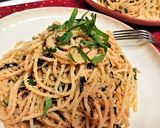 夏に！【明太ガーリックのスタミナパスタ】作り方10写真