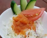 野菜ジュースでオニオンドレッシングサラダ作り方3写真