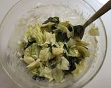 キャベツとわかめの味噌マヨ和え作り方3写真