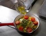 鱸と夏野菜の香草焼き プロヴァンス風作り方7写真