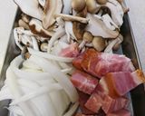 超簡単キノコとベーコンのバター醤油パスタ作り方1写真