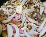 超簡単キノコとベーコンのバター醤油パスタ作り方3写真
