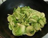 大量消費☆レタスのひき肉あんかけ作り方5写真