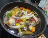 米茄子の夏野菜餡作り方5写真