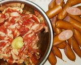 インスタントラーメンで簡単♪プデチゲ風鍋作り方2写真