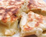 チーズとろりんフライパン焼きチーズナン作り方24写真