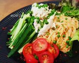 綺麗になれちゃう『素麺de汁なし担々麺』作り方7写真