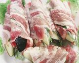 茄子と大葉のごまみそ豚バラ巻き作り方5写真