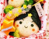 七夕キャラ弁♡織姫と彦星と天の川作り方9写真