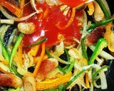 水漬けﾊﾟｽﾀを野菜ｼﾞｭｰｽで美味しく作り方3写真