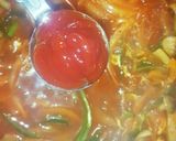 水漬けﾊﾟｽﾀを野菜ｼﾞｭｰｽで美味しく作り方6写真