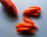 高野豆腐とかにすり身詰め煮物作り方3写真