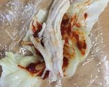簡単！レンジで鶏胸肉のキャベツ巻き作り方3写真