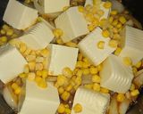 豆腐とツナ＊コーンの簡単煮♪作り方3写真