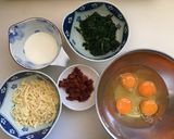 ほうれん草のフリッタータ作り方1写真