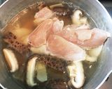 鶏むね肉と干し椎茸の疲労回復スープ作り方5写真