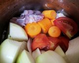 市販ルー＋ｺｺﾅｯﾂ缶 野菜チキンカレー作り方1写真