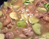 きゅうりと鶏肉の炒め物〜中華スープ風作り方7写真