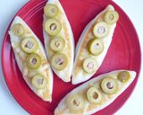 笹かまぼこのオリーブチーズ焼き作り方3写真