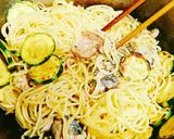 *さば缶とズッキーニのペペロンチーノ*作り方8写真