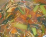 簡単！小松菜とニラもやしのトマト味噌煮♡作り方5写真