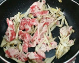 美味しい♪豚肉とごぼうの玉子とじ作り方5写真