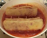 野菜ジュースで簡単★豚肉油揚げのロール煮作り方3写真