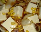 豆腐とツナ＊コーンの簡単煮♪作り方4写真