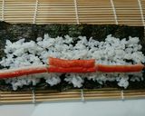 【子供朝食】かにかまのり巻き作り方1写真