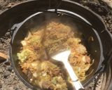 超簡単美味いダッチオーブン焼きそば作り方5写真