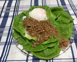 ねばねば納豆ととろーり温泉卵のサラダ♪作り方4写真