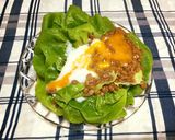 ねばねば納豆ととろーり温泉卵のサラダ♪作り方5写真