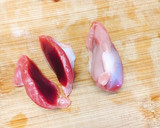 炊飯器で簡単☆鶏皮とレバーの煮物(動画有作り方1写真