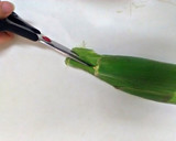 パパッと簡単　とうもろこしの皮むき作り方1写真