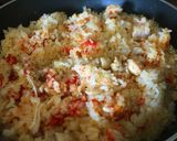 簡単☆石焼ビビンバ風チーズパエリア作り方8写真
