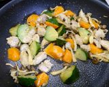 簡単！豚バラズッキーニのわさび生姜焼き作り方4写真