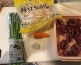 お手軽中華＊ピリ辛＊ハツとニンニクの芽作り方1写真