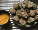 輪切りピーマンの肉詰めピカタ風作り方3写真