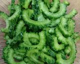 チャンプルー風＊ゴーヤと豚肉の炒め物作り方1写真