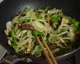 牛バラ肉とピーマンの炒め物～プルコギ風作り方2写真