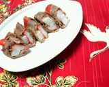 ✿お節にも❀牛肉巻き✿長芋とカニのポン煮作り方5写真