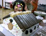 でっかく作ろう！クリスマスケーキハウス作り方15写真
