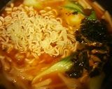 もやしとチンゲン菜の野菜ジュースラーメン作り方3写真
