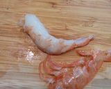 枝豆だんごの濃厚海老スープで焼きビーフン作り方3写真