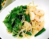 エビと紫蘇のパスタ作り方5写真