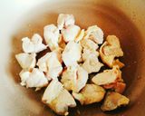 くぎ煮のたれで、甘辛にんにくチキン丼。作り方2写真