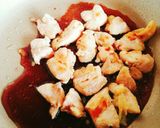 くぎ煮のたれで、甘辛にんにくチキン丼。作り方3写真