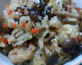 コクうま♪きのこと鶏の炊き込みご飯作り方7写真